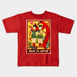 Japan Vintage Angels Matches Kids T-Shirt